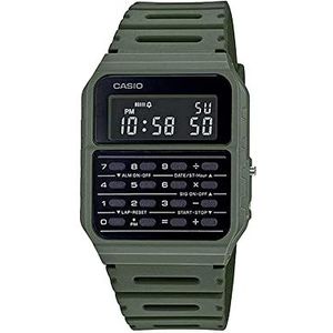 Casio CA-53WF-3B CA-53WF-3B rekenmachine groen digitaal herenhorloge origineel New Classic CA-53, 43,2 × 34,4 × 8,2 mm (CA-53WF-3BDF), Groen, Digitaal