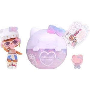 LOL Surprise Loves Hello Kitty Tots - pop in gelimiteerde editie Crystal Cutie - Hello Kitty 50e verjaardag verzamelpop met 7 verrassingen - ideaal voor meisjes vanaf 3 jaar