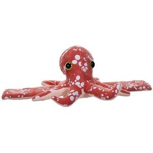 Wild Republic Huggers Glow Octopus, knuffeldier, 20,3 cm, slap-armband, pluche speelgoed, vulling van gerecyclede waterflessen