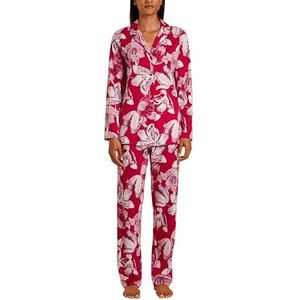 CALIDA Blooming Nights Pijama-set voor dames, Barberry Red