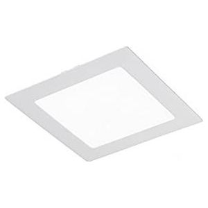 Wonderlamp W-E000047 LED plafondlamp extra plat vierkant wit 18W 1450lm 6000K koud wit klassiek 1x unidad wit