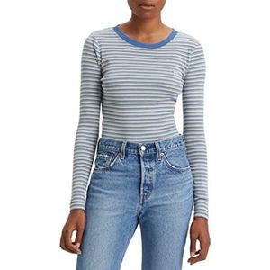 Levi's LS Dames Tee BlueS, XXS, Blauw