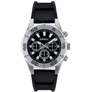 Breil Men's Sprintter Men's Dial Overourse Blue Collor Movement Chrono Quartz and Polyuréthane Blue Kingy TW1999, Noir, taille unique, Sangle