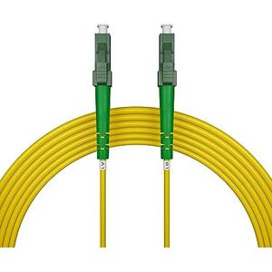 nexinex Glasvezel patchkabel OS2 LC/APC naar LC/APC (20m) | Simplex Singlemode FTTH Glasvezelkabel LC/LC