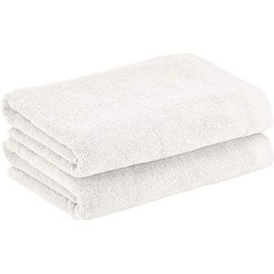 Heckett Lane Bath Shower Towel, 100% katoen, gebroken wit, 70x140 cm, 2,0 stuks