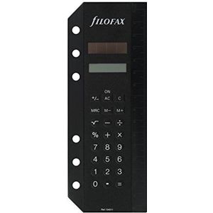 Filofax 134011 rekenmachine voor organizer, zwart