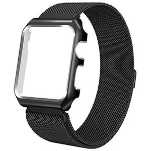Compatibel met Apple Watch 6 roestvrijstalen armband, magneetframe, mesh, reservearmband, horlogeband, magneetsluiting, snelsluiting, magneetsluiting, voor dames en heren