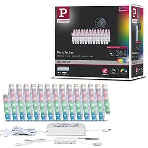 Paulmann 78885 LED Strips MaxLED 500 basisset Zigbee Smart Home IP44 5 m incl. 1 x 26 W grad. RGBW kleurbeheer zilver kunststof b. helder 3000K