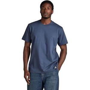 G-STAR RAW Essential Loose R T T-shirts voor heren, Blauw (Vintage Indigo D23471-C784-G278)