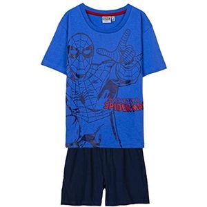 CERDÁ LIFE'S LITTLE MOMENTS Korte pyjama Single Jersey Spiderman Unisex Baby T-shirt, Blauw