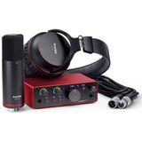Focusrite Scarlett Solo Studio, USB-audio-interfacebundel voor gitaar, stem en productie, met condensatormicrofoon en hoofdtelefoon: opnemen, componeren, streamen en podcasten