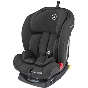 Maxi-Cosi Titan Autostoelverhoger voor kinderen, 9-36 kg, 9 maanden - 12 jaar, autostoeltje voor baby's, ISOFIX autostoel, Top Tether riem, hoofdsteun/harnas, 5 kantelposities, basic zwart