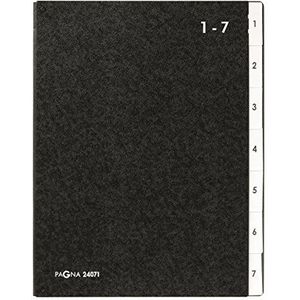 Pagna 24071-04 Bureau, afsprakenplanner, 1-7 delen, 7-delig, hard karton, zwart