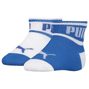 PUMA Wording Sock Klassieke uniseks babysok, wit/blauw