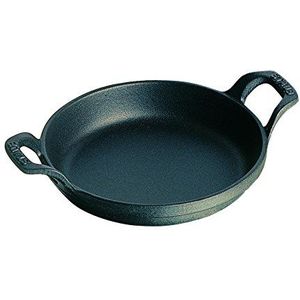 STAUB Stapelbare gietijzeren schaal, rond, Ø 20 cm, 0,75 l, mat zwart