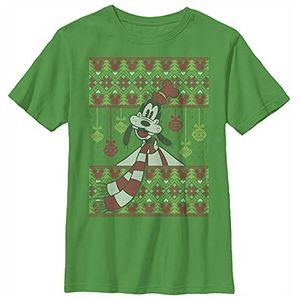 Disney Goofy Kerst T-shirt voor jongens, kelly-groen, XS, Kelly Groen