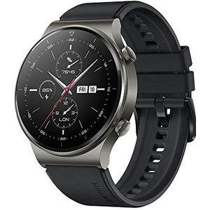 HUAWEI WATCH GT 2 Pro Montre Connectée, Ecran AMOLED Tactile de 1.39 Pouces, 2 Semaines D'autonomie, GPS & GLONASS, SpO2, Plus de 100 Modes D'entraînement, Appels via Bluetooth, Noir