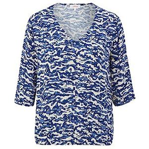 s.Oliver Blouse met 3/4 mouwen voor dames, Blauw