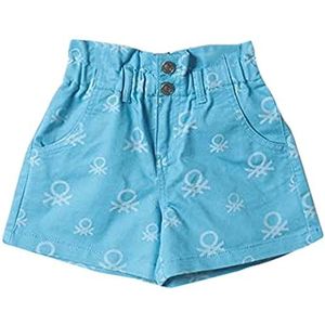 United Colors of Benetton (Z6ERJ) Shorts voor meisjes en meisjes, Lichtblauw 28 F