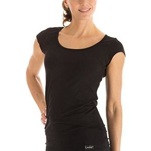 WINSHAPE Fitness vrije tijd yoga pilates dames T-shirt, Zwart