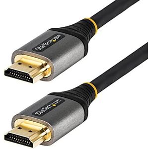 StarTech.com Gecertificeerde Premium HDMI 2.0-kabel High Speed HDMI-kabel 4K 60Hz Ultra HD HDMI-kabel met Ethernet HDR10, ARC UHD HDMI-kabel voor UHD-monitoren, tv's, monitoren - M/M (HDMMV4M)