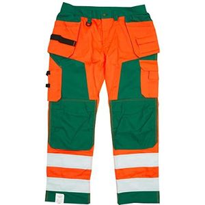 Blaklader Handwerker High Vis werkbroek oranje/groen maat, Hoge zichtbaarheid, oranje, groen.