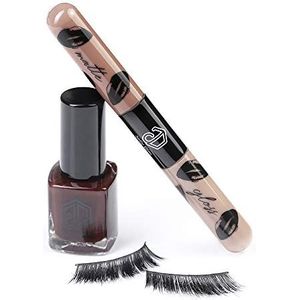 Jolly Dim Makeup Make-up Set 3 - Matte & Gloss Lip Duo Coffee 3. Spectacular Eyelashes Nail Polish Brownie 6
