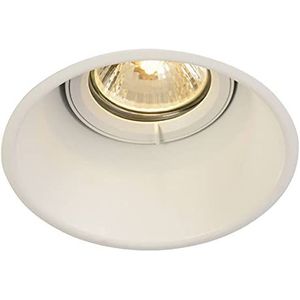SLV HORN-T Led-inbouwspot, rond, draaibaar, plafondlamp, dimbaar, binnenverlichting, led-spots, spots, plafondlampen, inbouwlampen, 1 x GU10 QPAR51
