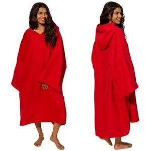 Brentfords Ponchohanddoek voor volwassenen en vrouwen, sneldrogende strandhanddoeken voor volwassenen, grote badhanddoek, zwemmen, surfen, absorberend strand, zachte microvezel, badjas