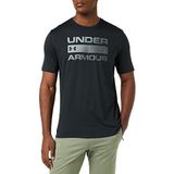 Under Armour UA TEAM ISSUE WORDMARK SS T-shirt voor heren, zwart.