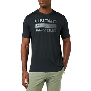 Under Armour UA TEAM ISSUE WORDMARK SS T-shirt voor heren, zwart.