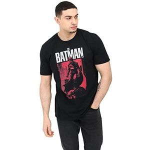 dc comics batman city heren t-shirt, zwart.