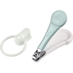 BÉABA, Green Blue nagelknipper voor baby's/kinderen, nagelverzorging, brede en ergonomische greep