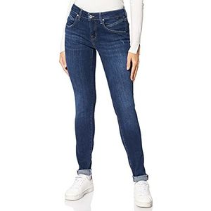 Mavi Dames Jeans Adriana, Donker geborsteld denim