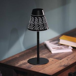 EMOS Grace 4,2 W led-tafellamp, helderheid 80 lm, oplaadbare lithium-ion batterij 2200 mAh met 50 uur batterijduur, neutraal wit licht, 4000 K, verstelbaar, 1,5 USB C/A oplaadkabel