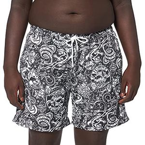 Urban Classics heren zwembroek Pattern Swim Shorts, Tattoo Aop, XL