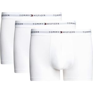 Tommy Hilfiger 3p Trunk Um0um02761 Onderbroek voor heren (1 stuk), Wit (wit/wit)