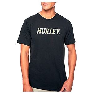Hurley M Dri-fit Fastlane Realtree S/S Herenoverhemd, zwart.