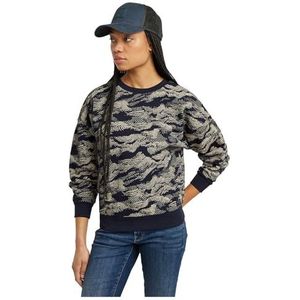 G-Star RAW AOP Kanten losse sweatshirt, meerkleurig (Osaka Blue Lace Wave D25169-d865-g984), M, Veelkleurig (Osaka Blue Lace Wave D25169-d865-g984)