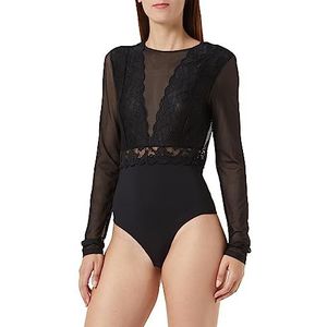 Bestseller A/S Pcsicca LS Body Ocking Noos Femme, Noir, M