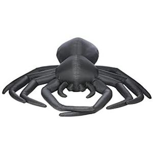 Smiffys 52911 reuze-spin, opblaasbaar, voor buiten, 2,7 m, uniseks, volwassenen, zwart, Eén maat