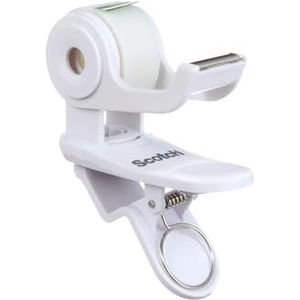 Scotch Clip & Twist C19 plakbanddispenser wit + onzichtbaar plakband Scotch Magic 19 mm × 8,89 m, 1 rol/verpakking