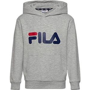 FILA Logo Bajone Classic Hoodie voor kinderen, uniseks, Lichtgrijs chinees