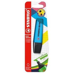 Stabilo Boss Original Markeerstiften, blister, 1 blauwe markeerstift