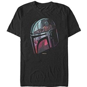 Star Wars Helmet Explanation Organic Short Sleeve T-Shirt Unisexe-Adulte, Noir, L