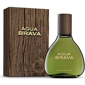 Agua Brava Eau de Cologne voor heren, langdurig, zeegeur, sportief, fris, klassiek en elegant, noten van hout, citrus, specerijen en muskus, ideaal voor de dag, 100 ml