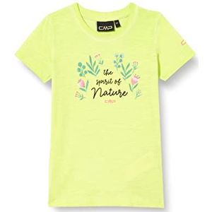 CMP Kid Girl T-Shirt Pigment Dye Slub Jersey meisjes en meisjes, Citric, 140, citric