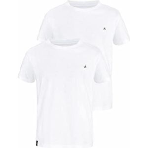 REPLAY T-shirt voor heren, 2 stuks, 010 wit, L, 010, wit