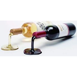 Beyond123 IS039RW wijnfleshouder rood en wit gemorste wijn