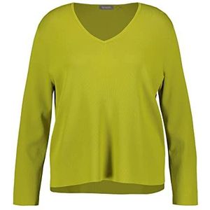 Samoon 272004-25109 Sweatshirt voor dames, Citroengras.